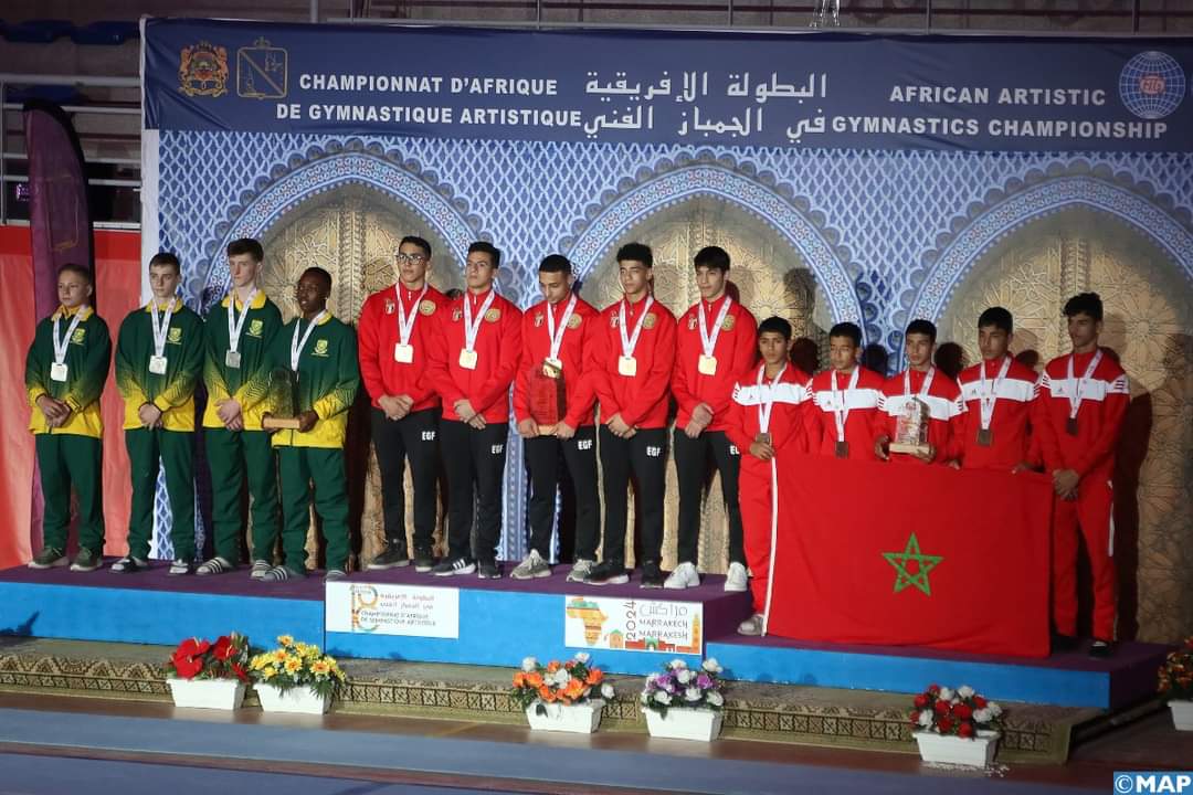 منتخب-المغرب-يحتل-الرتبة-الثانية-في-بطولة-أفريقيا-للجمباز-–-هبة-بريس