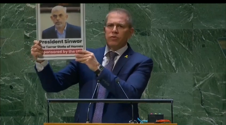 سفير-إسرائيل-بالأمم-المتحدة:-يحيى-السنوار-هو-رئيس-دولة-فلسطين-القادم-–-برلمان.كوم