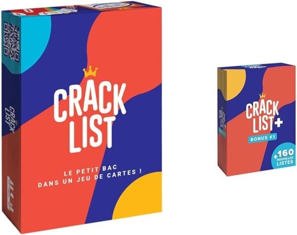 Blackrock Games Crack List - Jeu du Petit bac - Jeu de Cartes - Jeu d'ambiance - Entre Amis et en Famille - 10 Ans+ & Crack List - Contenu...