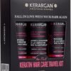 Kerargan - Kit de Voyage Ultra Réparateur à la Kératine Shampoing, Après-shampoing & Masque - Nourrit, Lisse, Renforce & Protège même en...