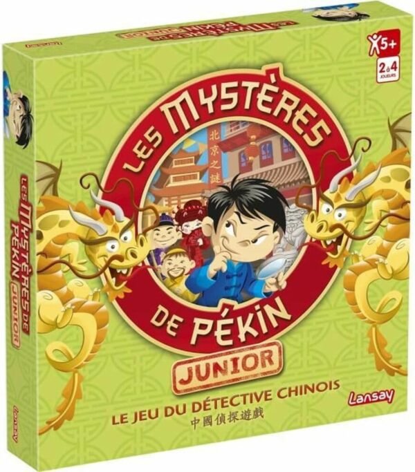 Lansay – LES MYSTERES DE PEKIN Junior – Jeu de Société Enfants dès 5 Ans – 20 Énigmes à Résoudre – Jeu d’Enquête Sans Lecture – Coopératif – Jeu de...