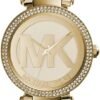 Michael Kors Montre pour Femme Parker, boîtier de 33 mm, Mouvement à Trois Aiguilles, Bracelet en Acier Inoxydable