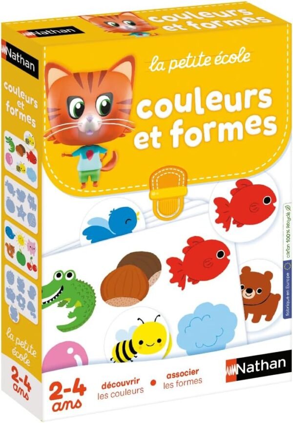 Nathan - La Petite Ecole - Découvrir les Couleurs, Associer les Formes - Jeu Educatif - Coffret Avec 6 Jeux Progressifs - Pour Enfants à partir de...