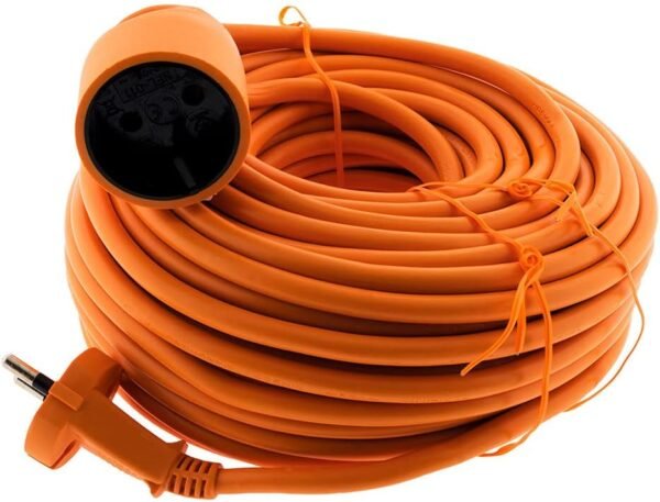 Prolongateur 16A HO5VV-F 2X 1,5 2P sans Terre Orange 25m - Zenitech
