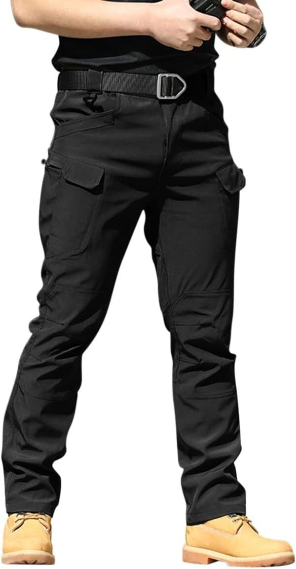 Onsoyours Pantalon Cargo Homme Multipoches Zippé Mince Pantalon Combat Pantalon de Travail Imperméable Pantalon Militaire Tactique pour Casual Activités en Plein Air