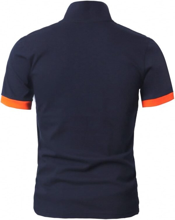 GLESTORE Polo Homme Golf Tennis Manche Courte Casual Sport T-Shirt Coton Vetement – Image 4