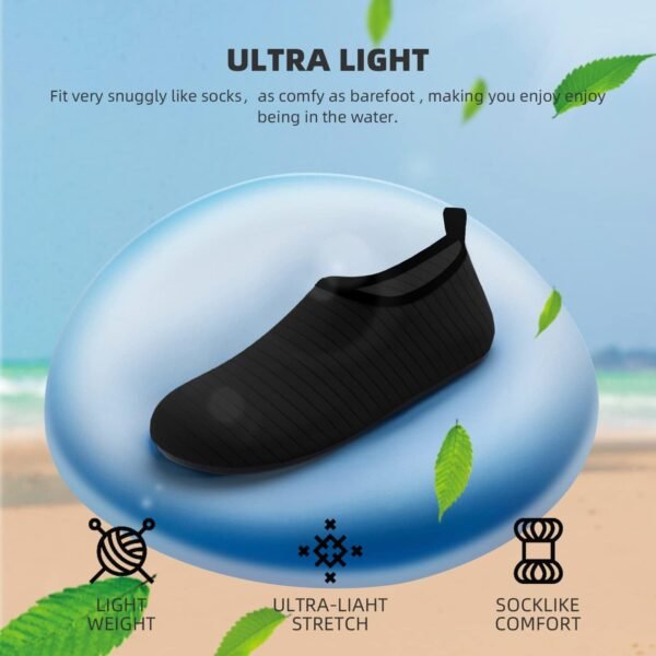 <h3>Chaussures Aquatiques pour Homme et Femme - Séchage Rapide - pour la Natation, la Plage, Le Yoga - Accessoires de Sport - pour Piscine, Camping - Indispensables pour Adultes et Jeunes</h3> – Image 6
