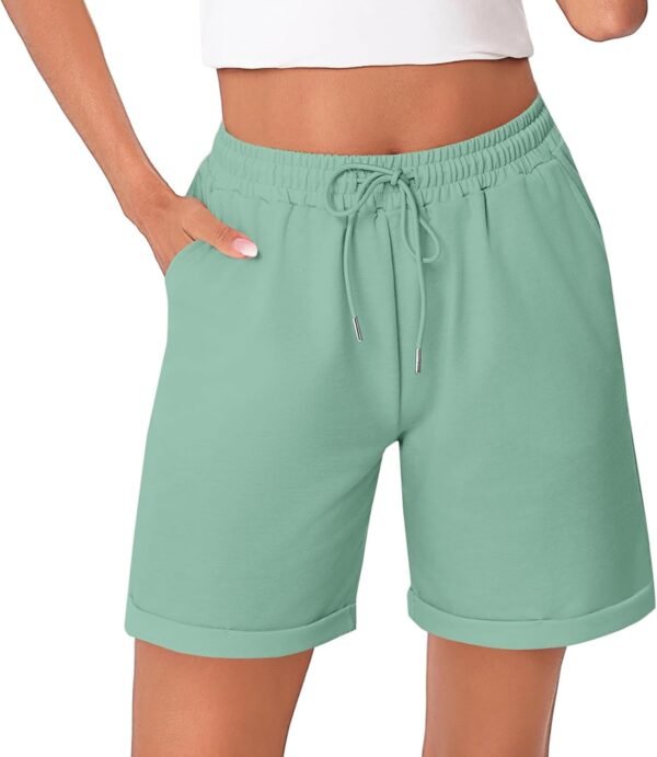 <h3>Litherday Bermuda Femme Short Sport Femme avec Poches pour Jogging Running Fitness d’Été Doux et Respirant</h3>