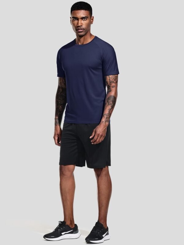 Teesmen Lot de 3 t-Shirts de Course à Pied à séchage Rapide pour Homme - Hauts de Sport Anti-Transpiration - T-Shirts d'entraînement Respirants – Image 6