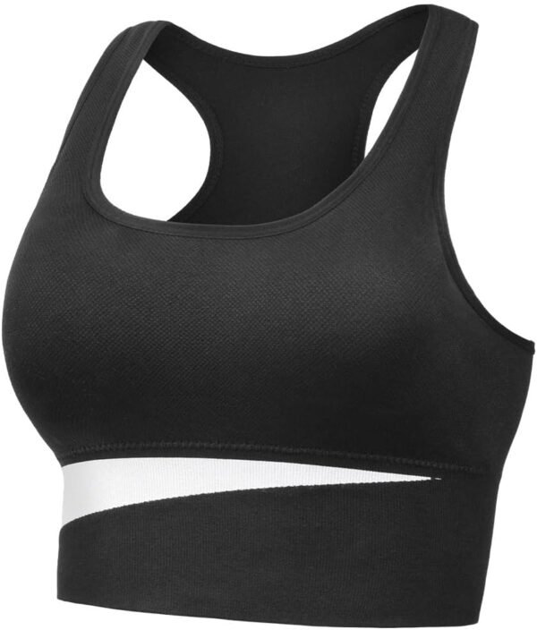 <h3>AUYAO Brassiere Sport Femme Maintien Fort, Soutien Gorge Anti Affaissement Bustier avec Rembourrage, Soutiens-Gorge de Sport Femme Confortable, Convient pour le Fitness, la Course à Pied(M)</h3>