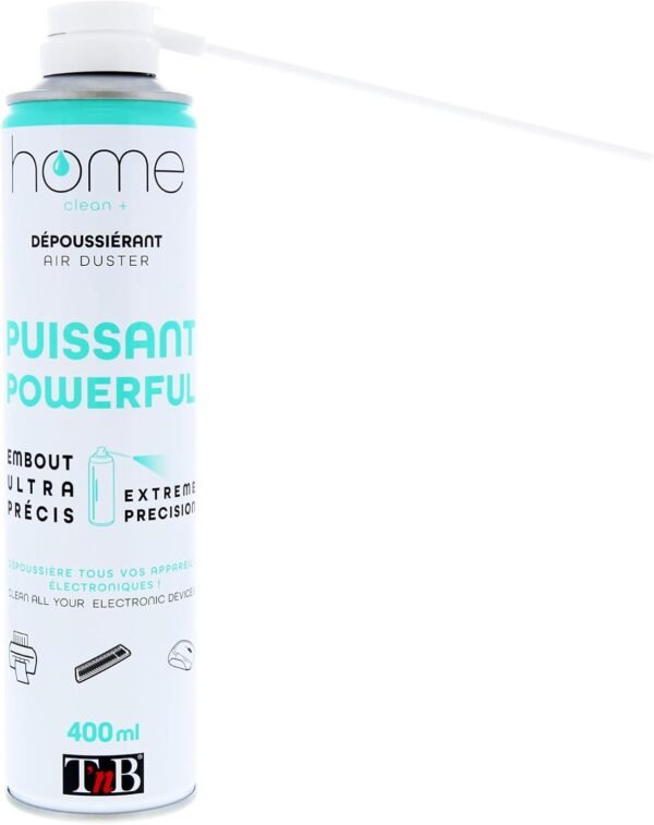 <h3>T’nB - Bombe Air Sec - Nettoyage Pc, Aerosol Dépoussiérant 400 mL, Air Comprimé Nettoyage Pc, Air Duster pour Matériel Informatique, Depoussierant Ordinateur, Soufflette Surpuissante - Butane</h3>