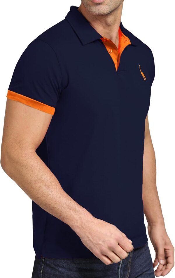GLESTORE Polo Homme Golf Tennis Manche Courte Casual Sport T-Shirt Coton Vetement – Image 6