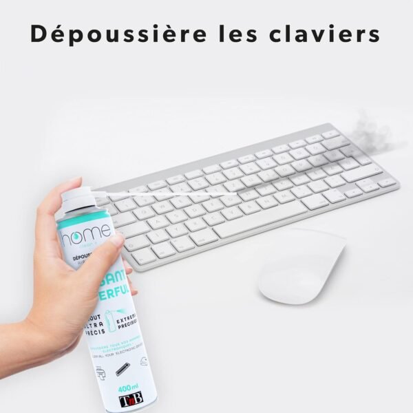 <h3>T’nB - Bombe Air Sec - Nettoyage Pc, Aerosol Dépoussiérant 400 mL, Air Comprimé Nettoyage Pc, Air Duster pour Matériel Informatique, Depoussierant Ordinateur, Soufflette Surpuissante - Butane</h3> – Image 5