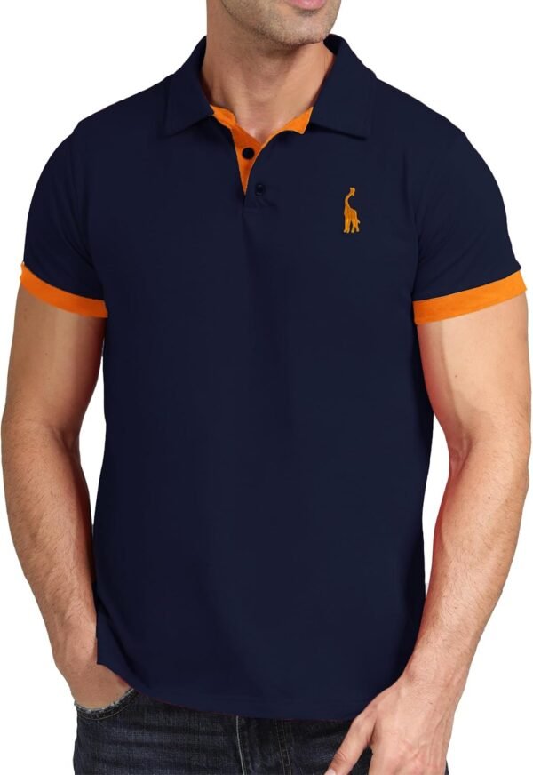 GLESTORE Polo Homme Golf Tennis Manche Courte Casual Sport T-Shirt Coton Vetement – Image 5