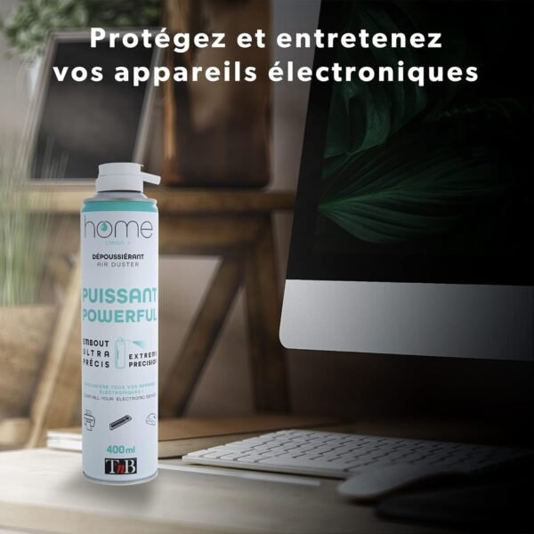 <h3>T’nB - Bombe Air Sec - Nettoyage Pc, Aerosol Dépoussiérant 400 mL, Air Comprimé Nettoyage Pc, Air Duster pour Matériel Informatique, Depoussierant Ordinateur, Soufflette Surpuissante - Butane</h3> – Image 2