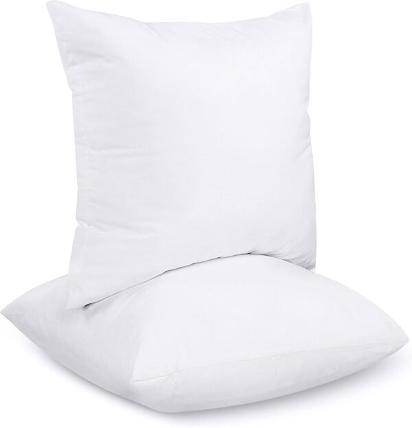 <h3>Utopia Bedding Lot de 2 Coussins intérieurs en Fibre Creuse 45 x 45 cm (Blanc)</h3>