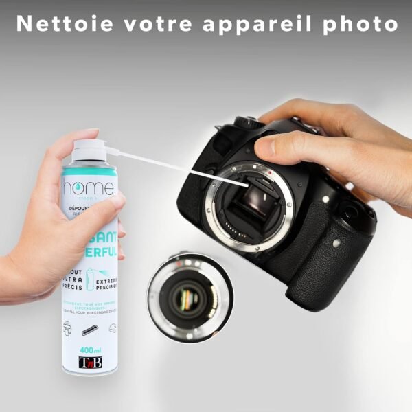 <h3>T’nB - Bombe Air Sec - Nettoyage Pc, Aerosol Dépoussiérant 400 mL, Air Comprimé Nettoyage Pc, Air Duster pour Matériel Informatique, Depoussierant Ordinateur, Soufflette Surpuissante - Butane</h3> – Image 6