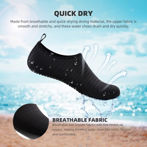 <h3>Chaussures Aquatiques pour Homme et Femme - Séchage Rapide - pour la Natation, la Plage, Le Yoga - Accessoires de Sport - pour Piscine, Camping - Indispensables pour Adultes et Jeunes</h3> – Image 7
