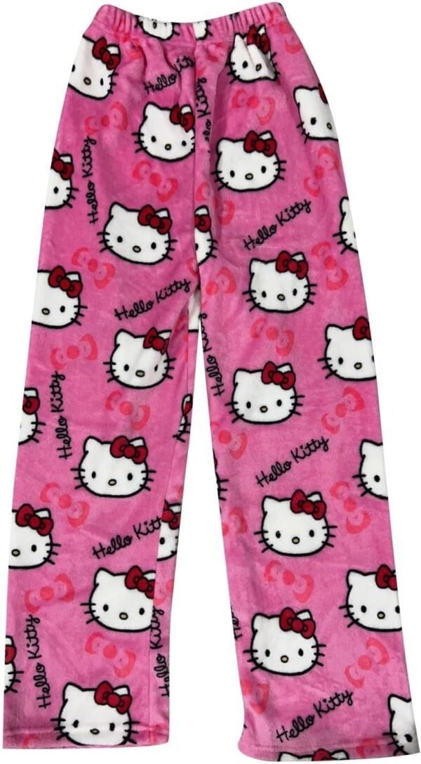 <h3>NIUREDLTD Pyjama Pantalon Femmes Flanelle Pyjamas Filles Polaire Chaud Dessin Animé en Laine Kawaii à La Mode Pyjamas Flannel Pantalons Femme Hiver Imprimé Maison DéContracté Pantalon</h3>