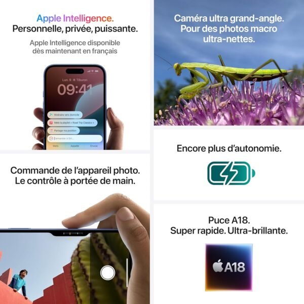 Apple iPhone 16 (128 Go) - Rose – Image 5