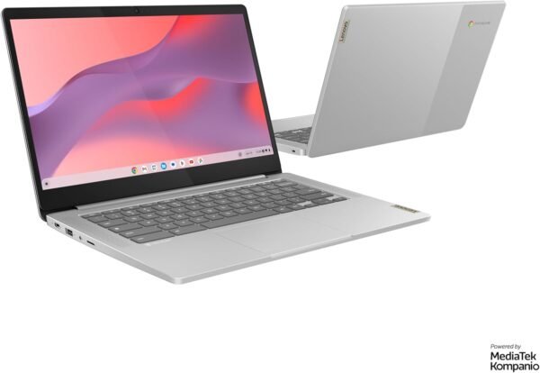 Lenovo IdeaPad Slim 3 Chromebook 14M868 - Ordinateur Portable 14'' FHD (MediaTek Kompanio 520, RAM 8Go, SSD 128Go, Arm Mali-G52 2EE MC2 GPU, Chrome OS) Clavier AZERTY Français - Gris – Image 14