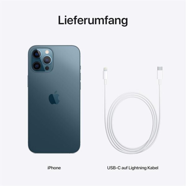 Apple iPhone 12 Pro Max, 256GB, Bleu Pacifique - (Reconditionné) – Image 9