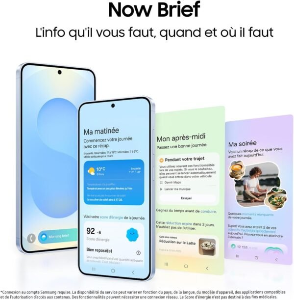 Samsung Galaxy S25, Smartphone Android 5G avec Galaxy AI, 128 Go, Chargeur secteur rapide 25W inclus, Smartphone déverrouillé, Gris, Version FR – Image 3