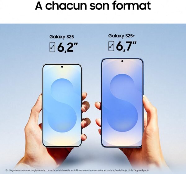 Samsung Galaxy S25, Smartphone Android 5G avec Galaxy AI, 128 Go, Chargeur secteur rapide 25W inclus, Smartphone déverrouillé, Gris, Version FR – Image 7