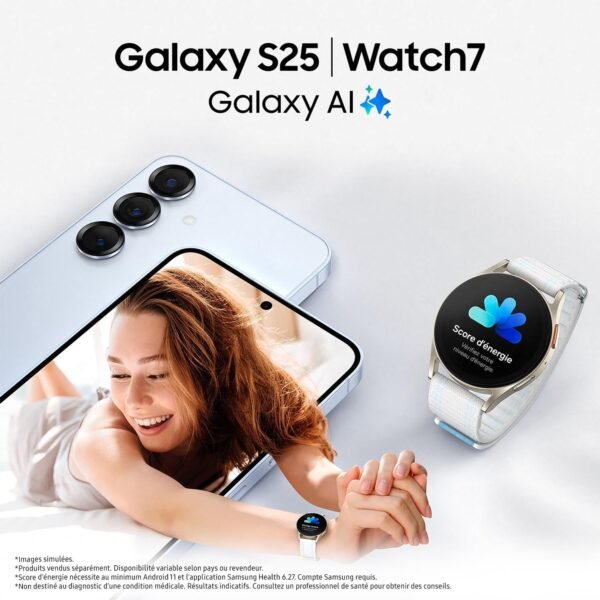Samsung Galaxy S25, Smartphone Android 5G avec Galaxy AI, 128 Go, Chargeur secteur rapide 25W inclus, Smartphone déverrouillé, Gris, Version FR – Image 6