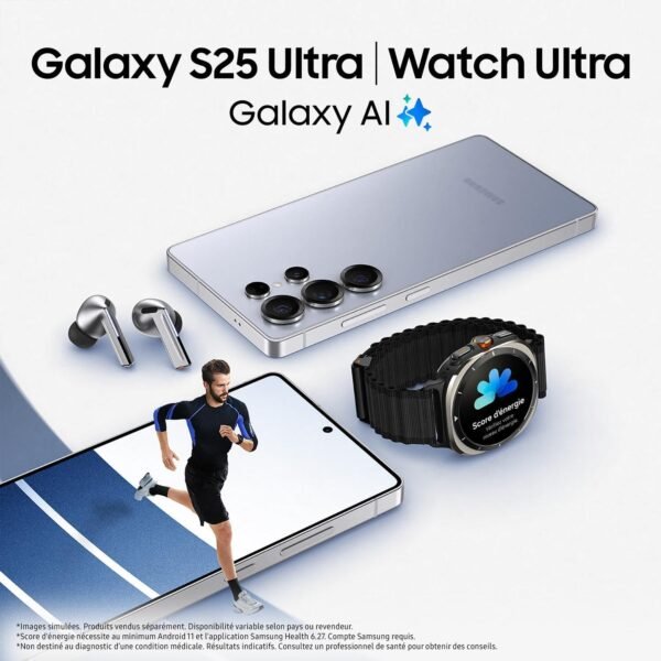 Samsung Galaxy S25 Ultra, Smartphone Android 5G avec Galaxy AI, 512 Go, Chargeur secteur rapide 25W inclus, Smartphone déverrouillé, Bleu Titane, Version FR – Image 6