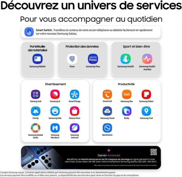 Samsung Galaxy S25 Ultra, Smartphone Android 5G avec Galaxy AI, 512 Go, Chargeur secteur rapide 25W inclus, Smartphone déverrouillé, Bleu Titane, Version FR – Image 8