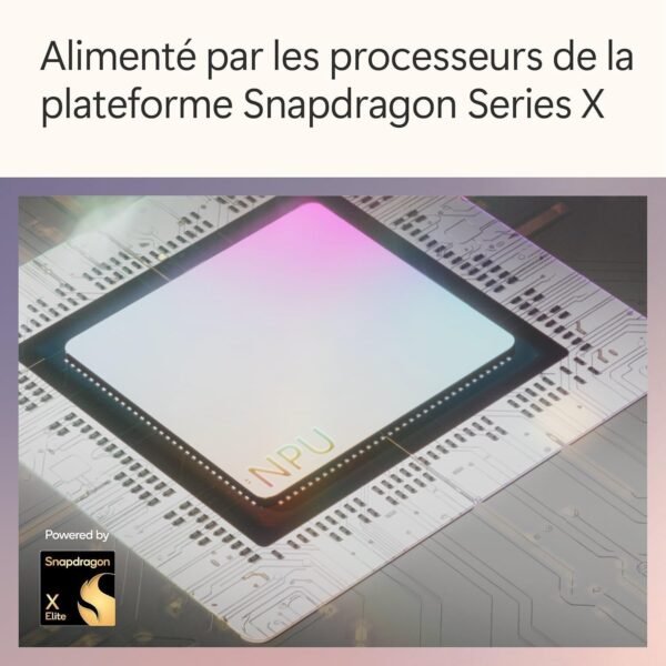 Microsoft Surface Pro , Copilot+ PC , Ecran tactile 13”, Snapdragon® X Plus , 16Go RAM , SSD 512Go , Dernier Modèle, 11ème Edition , Noir – Image 2
