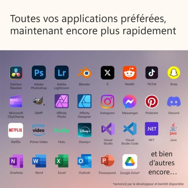 Microsoft Surface Pro , Copilot+ PC , Ecran tactile 13”, Snapdragon® X Plus , 16Go RAM , SSD 512Go , Dernier Modèle, 11ème Edition , Noir – Image 6
