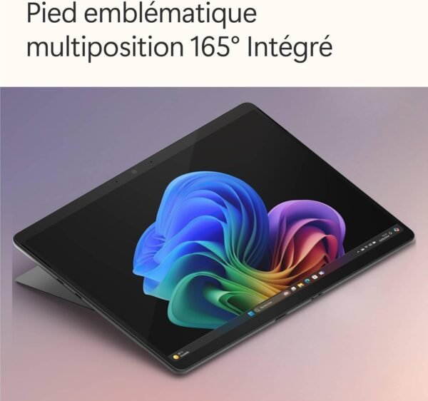 Microsoft Surface Pro , Copilot+ PC , Ecran tactile 13”, Snapdragon® X Plus , 16Go RAM , SSD 512Go , Dernier Modèle, 11ème Edition , Noir – Image 7