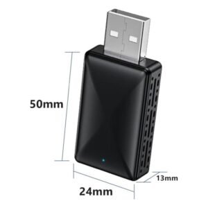 Alternative view of Fangxuee Boîtier Sans CarPlay et Android Auto pour Voiture, 2 en 1, Dongle Filaire Vers Sans, Plug & Play, Mini Boîtier AI, Adaptateur CarPlay Android Auto.