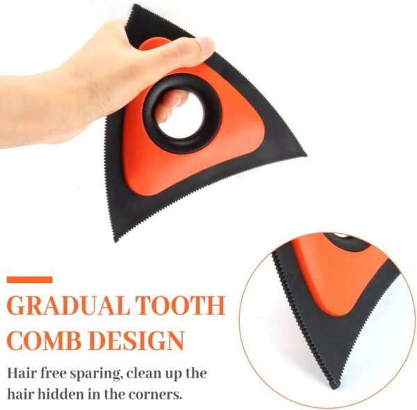 Brosse Anti Poils Animaux Chat Chien, Hillylolly Brosse pour Enlever Poils Animaux, Brosse Anti Poils Animaux Silicone, Lavable, Reutilisable, Brosse pour Canapé, Voiture, Tapis,Siege, Lit, Orange – Image 6