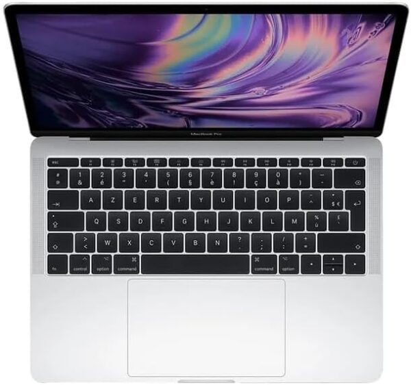 2017 Apple MacBook Pro with Intel 2.3 GHz Core i5 Chip (13-inch, 8GB RAM, 128GB SSD Storage) Azerty France/Belgium - Silver (Reconditionné)