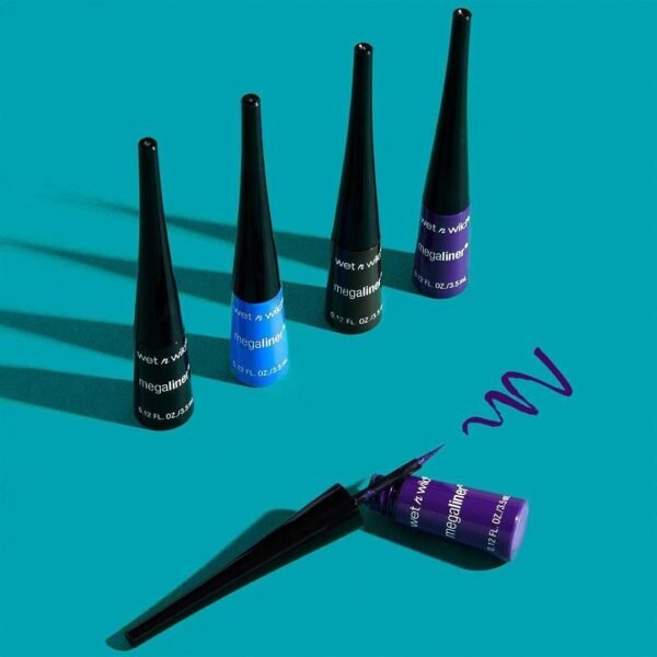 wet n wild - MEGALINER LIQUID EYELINER - Pointe fine facilitant l'application - Teinte Black - 100% Cruelty Free – Produit Vegan – Image 17