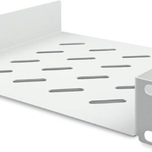 DIGITUS Étagère - 1U - 10 pouces (254 mm) - Pour armoire réseau - 200 mm de profondeur - Tôle d'acier perforée - Gris