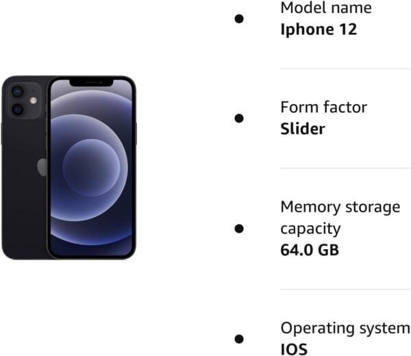Apple iPhone 12, 64Go, Noir - (Reconditionné) – Image 7