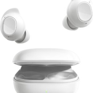 Alternative view of Samsung Galaxy Buds FE Écouteurs sans fil, Réduction active du bruit, Ajustement confortable, 3 Micros, Commande tactile, Basses profondes, Blanc, Version FR