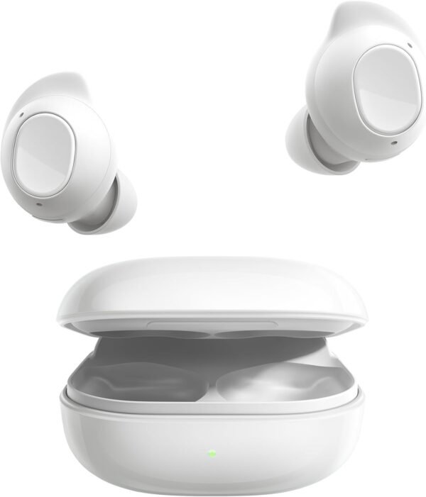 Samsung Galaxy Buds FE Écouteurs sans fil, Réduction active du bruit, Ajustement confortable, 3 Micros, Commande tactile, Basses profondes, Blanc, Version FR – Image 2