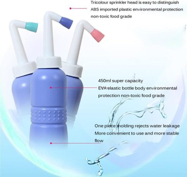 KIXZSAZ Bidet de voyage purificateur d'hygiène personnelle post-partum ergonomique accessoires de voyage lavage des cheveux pulvérisateur de douche propre – Image 6