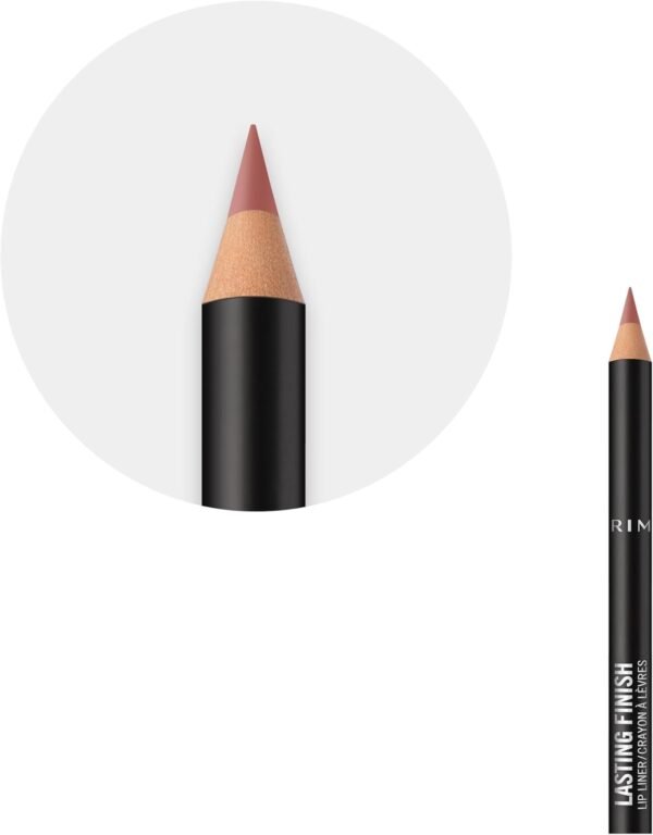 Rimmel Lasting Matte Lip Liner 760 90's Nude, crayons à lèvres, rouge à lèvres mat, crayon contour lèvres – Image 7