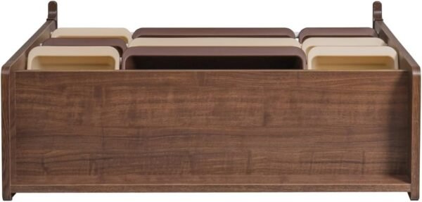Iris Ohyama, Étagère pour Jouet, Meuble de Rangement Enfant, Organisateur, Boîtes à Jouets, 9 coffres Amovibles Multicouleurs, Ecole, Chambre, Salle de Jeux - Kids Toy Rack - TKTHR-39 - Marron – Image 7