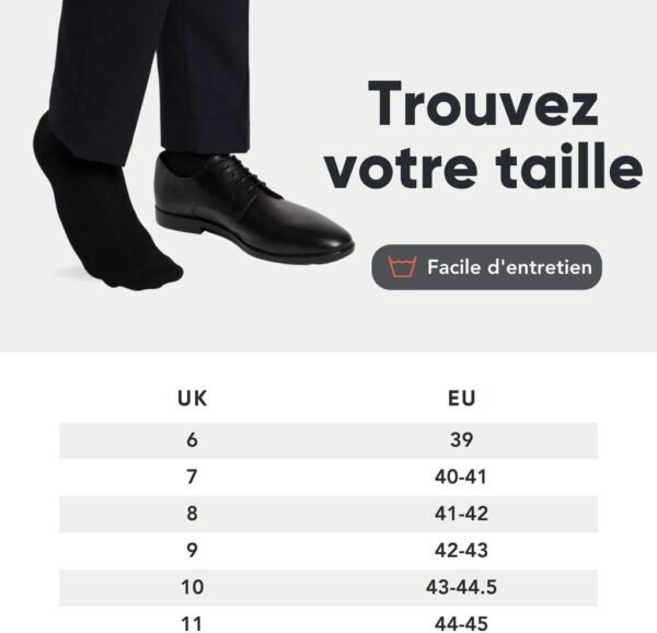 FM London Chaussettes lot de 10 pour hommes – Image 5