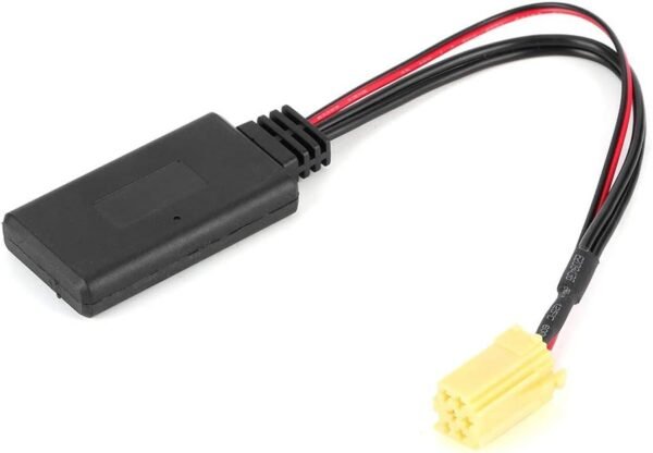 Yctze pour connecteur Radio duokon 159 pour Fiat Grande Punto Bluetooth Adaptateur Remplacement pour Audio Bluetooth, connecteur Radio 6 Broches Adaptateur AUX stéréo de Voiture