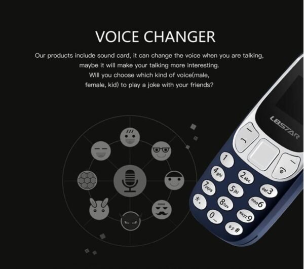 Phonque Le Plus Petit Mini téléphone Prend en Charge la Double Carte SIM GSM débloqué téléphone de Secours BM10 – Image 4