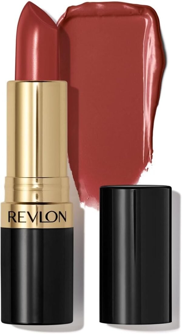 REVLON Rouge à lèvres Super Lustrous, Formule crémeuse pour des lèvres douces et pulpeuses, Sensation d'hydratation, 535 Rum Raisin, 4,2g