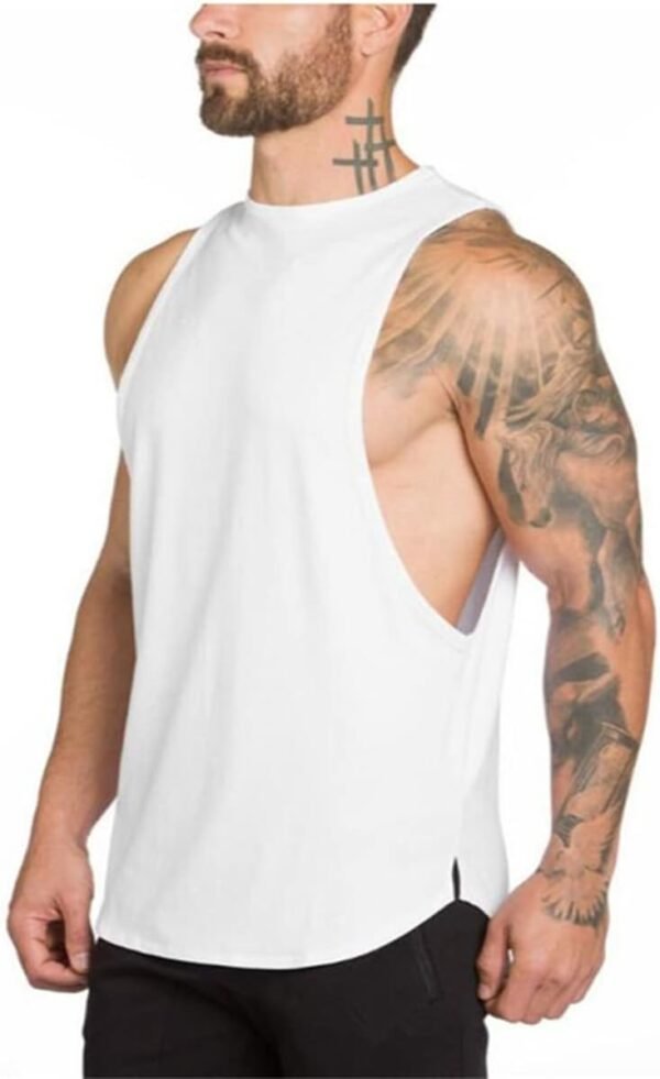 WAZZAP Débardeurs Musculation Homme Gym Sport Tank Top Stringer Bodybuilding Fitness sans Manches T-Shirt